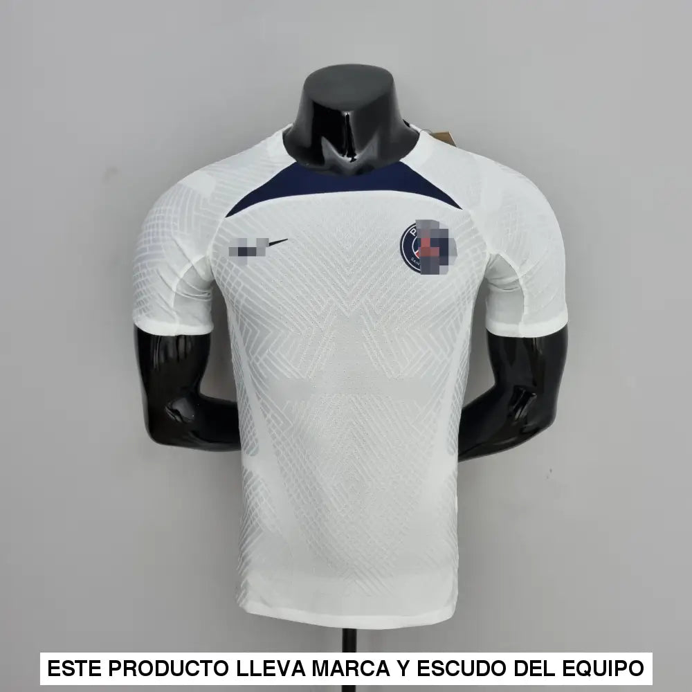 PSG 22-23 Tシャツ、白トレーニング（選手バージョン）
